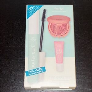 New Tarte Sea Surfer Curl Mascara and Jelly Glaze Set in Mint and Pink